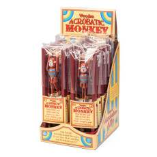 WOODEN ACROBATIC MONKEY 2