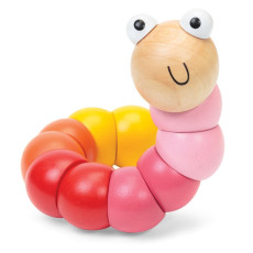 uuu_Drewniany elastyczny robak - Wooden Jointed Worm