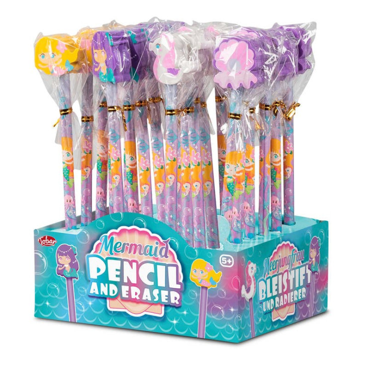 MERMAID PENCIL AND ERASER