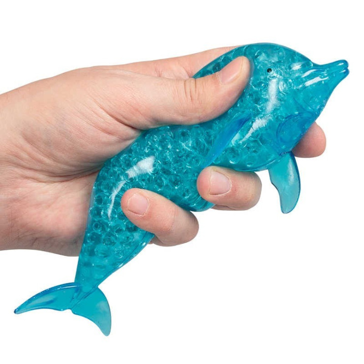 Swiecący delfin lub rekin z kuleczkami, gniotek