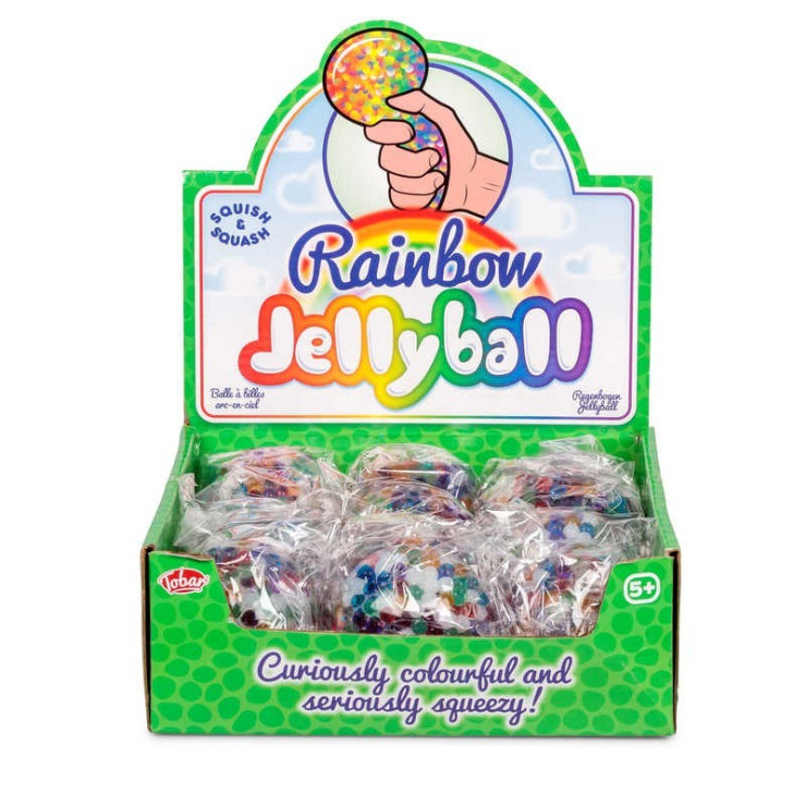 RAINBOW SQUEEZY JELLYBALL BALL