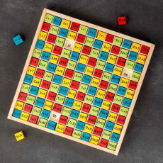 WOODEN TIMES TABLE BOARD 2