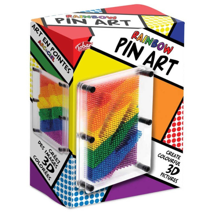 RAINBOW PIN ART