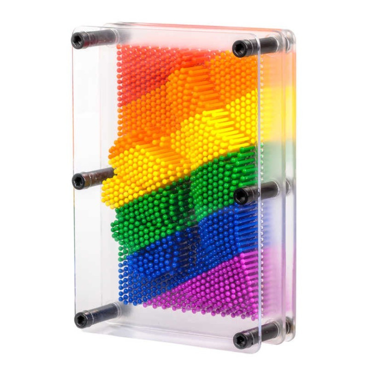 RAINBOW PIN ART