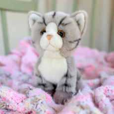 pppp_ANIMIGOS WORLD OF NATURE GREY TABBY CAT - KOT