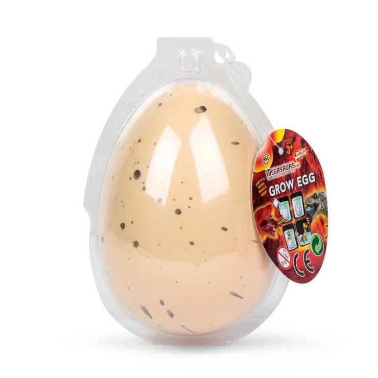 LARGE GROWING DINOSAUR EGG CLAM SHELLED