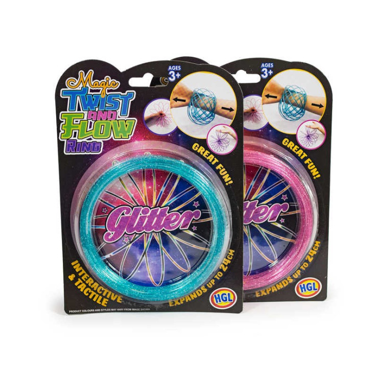 TWIST MOVERS PLASTIC GLITTER 13CM