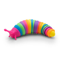 SLUG FIDGET TOY 19CM RAINBOW 2