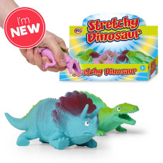 Rozciągliwy dinozaur gniotek z piaskiem