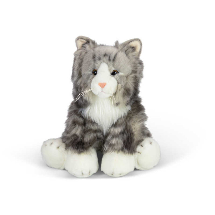 pppp_ANIMIGOS WORLD OF NATURE GREY FLUFFY CAT