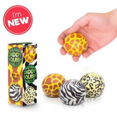 SCRUNCHEMS SAFARI DIDDY SQUISH BALLS - 3PK