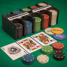 ZESTAW DO POKERA ŻETONY 200SZT KARTY MATA - Casino Games