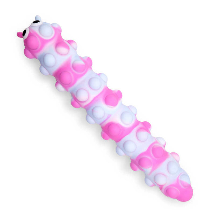 3D Push Pop Suction Caterpillar with Light