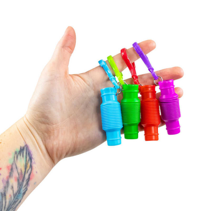 Miniaturowe tuby do ściskania na breloczku