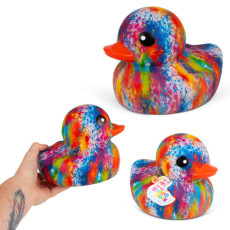 TIE-DYE GUMOWA KACZKA 12cm