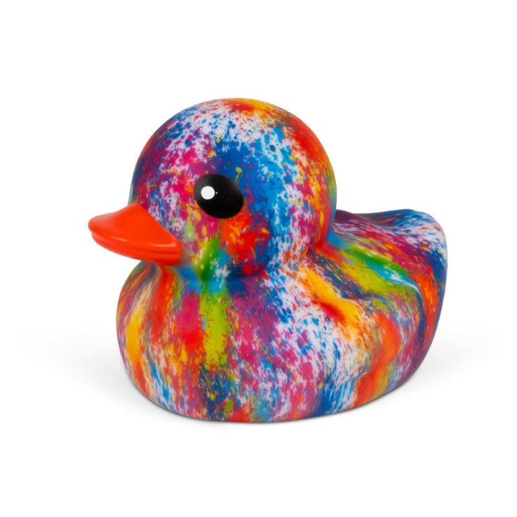 TIE-DYE GUMOWA KACZKA 12cm