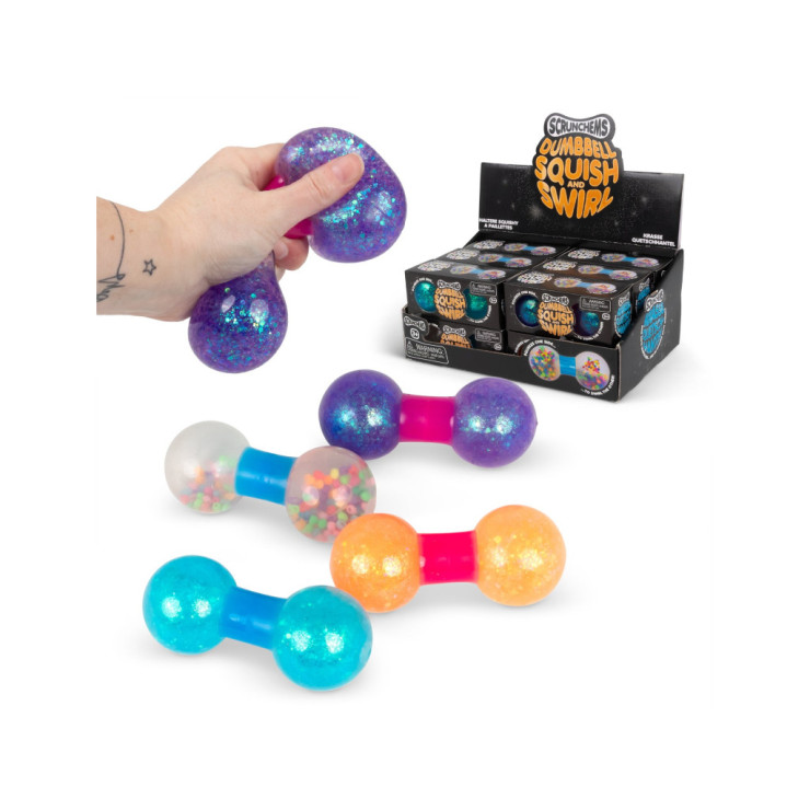 SCRUNCHEMS gniotek hantel „Squish & Swirl”