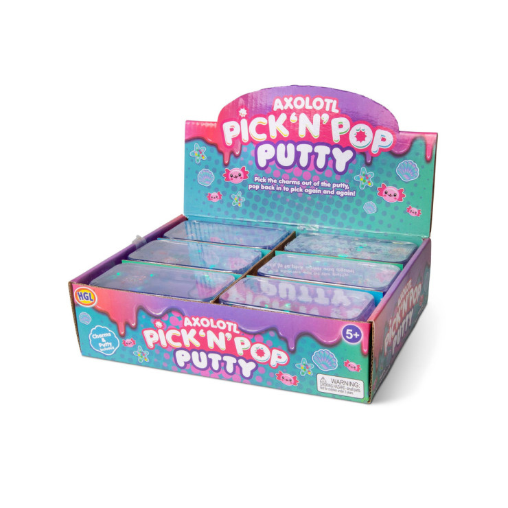 Masa plastyczna Pick N Pop z aksolotlami