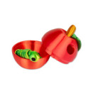 3D PRINTED APPLE AND CATERPILLAR – 3D JABŁKO Z GĄSIENICĄ