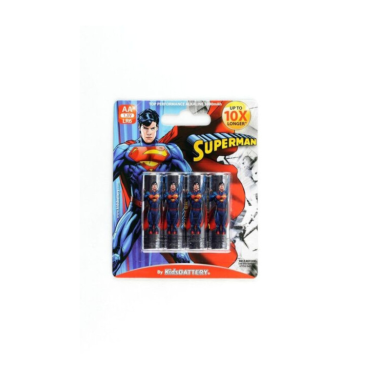SuperMan – Baterie Alkaliczne Paluszki AA – 4szt
